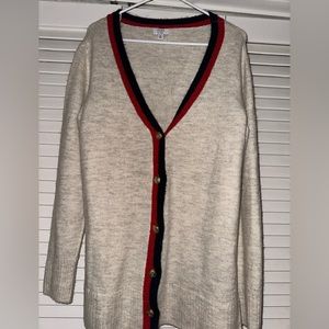 crown & ivy knit cream cardigan